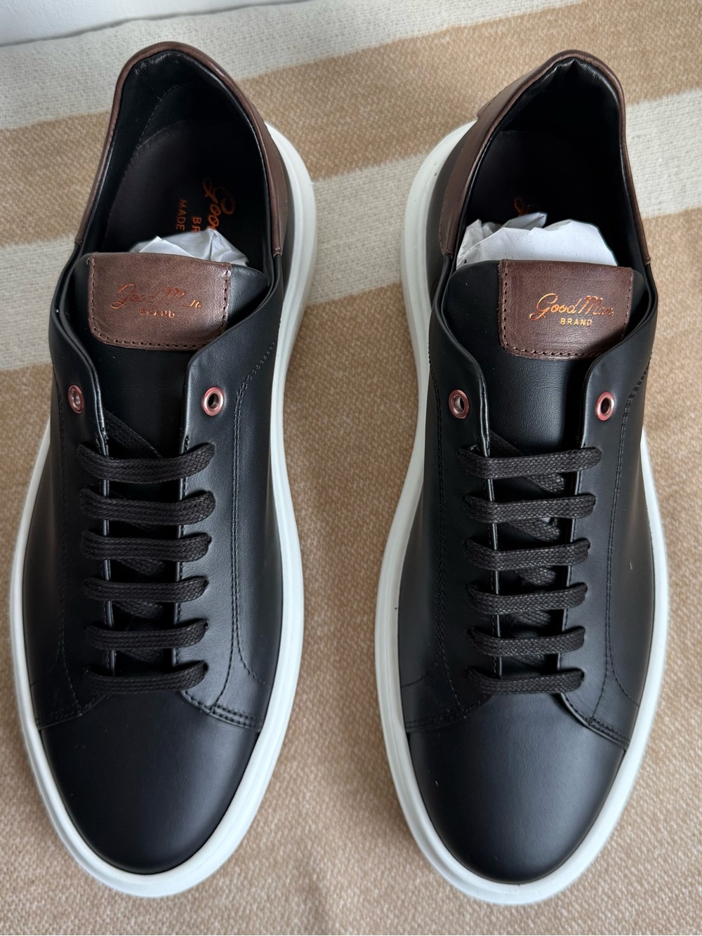 Good Man Brand Men’s Shoes Size 9.5 Sneakers Legend London Color Black New